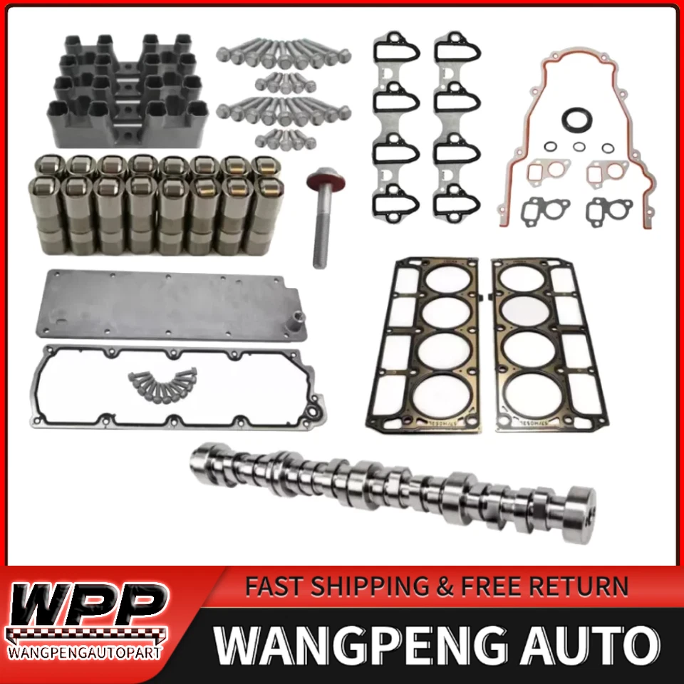 NON AFM Deleted Kit For 07-13 Chevy GMC 5.3L Truck & SUV Cam Lifters Head Gasket Foto 1 de 4