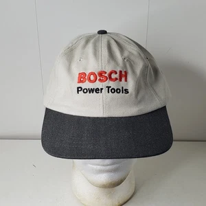 Bosch Power Tools Hat Men's Adjustable Two Tone Snapback Cap Logo Vintage Tool - Picture 1 of 10