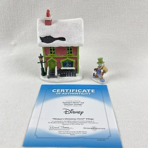 Hawthorne Village Mickey’s Christmas Carol Ebenezer Scrooge’s House Disney - Picture 1 of 13