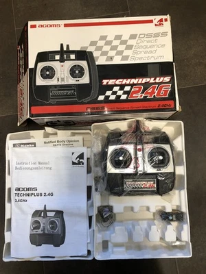 Acoms Techniplus 2.4G DSSS RC Radio Control Transmitter +Receiver New Old Stock - Image 1 of 4
