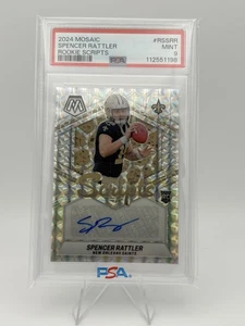 2024 Panini Mosaic - Rookie Scripts Spencer Rattler #RS-SRR (AU, RC) PSA 9 - Bild 1 von 2