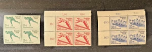 Estampillas de Alemania Scott #B79-B81 bloques de 4 Juegos Olímpicos de Invierno MNH OG - Imagen 1 de 1