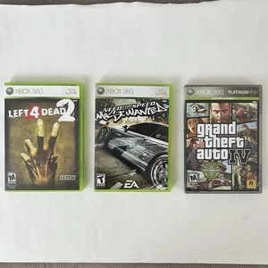 Xbox 360 Game Lot: Left 4 Dead 2, Need for Speed Most Wanted, Grand Theft Auto - Picture 1 of 9