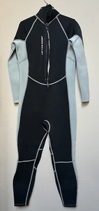 Traje de neopreno completo para mujer JSNORKLET 3 MM cremallera trasera. Negro y gris. Grande. NUEVO. - Imagen 1 de 12