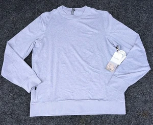 Suéter Vuori Para Hombres Grande Ponto Performance Platino Brezo Manga Larga Tejido Nuevo con Etiquetas - Imagen 1 de 11