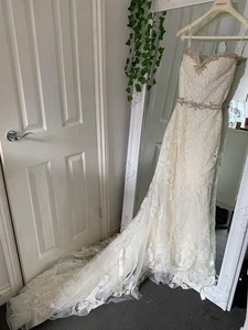 Pronovias lace wedding dress 10 - Picture 1 of 24