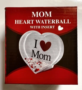4" I Love Mom Heart  3 Photo Waterfall with Insert for Photo - Brand New in Box - Picture 1 of 5