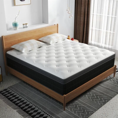 10"12"14" Memory Foam Spring Hybrid Mattress in A Box Twin Full Queen King Size - Image 1 of 4