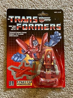 Transformers Hasbro Original 1985 Generation 1 Autobot Powerglide MOSC - Image 1 of 4