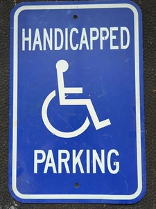 Metallschild Behindertenparkplatz 12”x18” - Bild 1 von 1