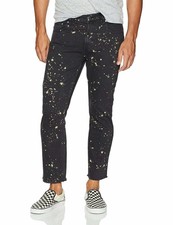 Obey Men's New Threat Denim Jeans Faded Black Size 31W 152110