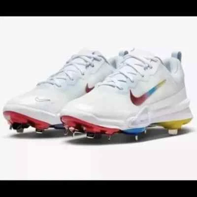 Nike Force Zoom Trout 9 Pro Metal Baseball Cleats Rainbow FB2907-106 Men Size 7 - Image 1 of 4