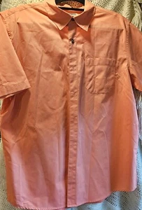 Magellan Shirt Mens Large Orange Button Up Shirt Utility Good Cond - Picture 1 of 4