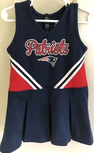 NFL Team Apparel New England Patriots Sleeveless Dress, Girls, Size 4T, Blue - Picture 1 of 3