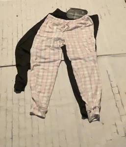 Women 2pk Sleep Lounge Bottom Pajama Pants XLarge Catherine Malandrino Gray Pink - Picture 1 of 8