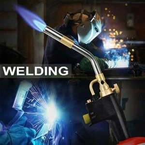 Gas Torch Mapp Gas Blow Torch Map Propane Gas Solderding Brazing Plumber UK - Picture 1 of 18