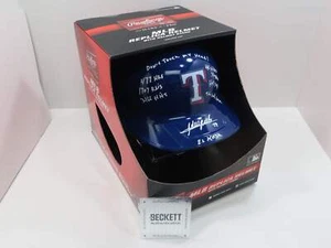 ADRIAN BELTRE SIGNED FULL SIZE TEXAS RANGERS BATTING HELMET w/8 STATs BAS COA - Picture 1 of 8