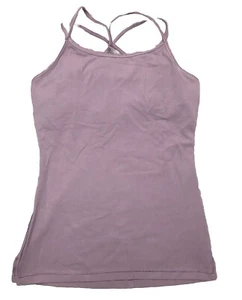 Ivivva Girls Lululemon Strappy Tank Top 12 Built In Bra Dusty Purple - Picture 1 of 9