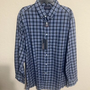 Mens Long Sleeve Shirt Round Tree Yorke Size XL Button Up Shirt Long W26- L31 - Picture 1 of 10