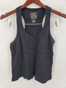 Vintage Ralph Lauren Mens Black Ribbed Neck Sleeveless Pullover Tank Top Size XL