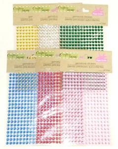 EDELSTEIN Aufkleber Verzierungen Crafter's Square Sammelalbum - Farbe wählbar - Bild 1 von 3