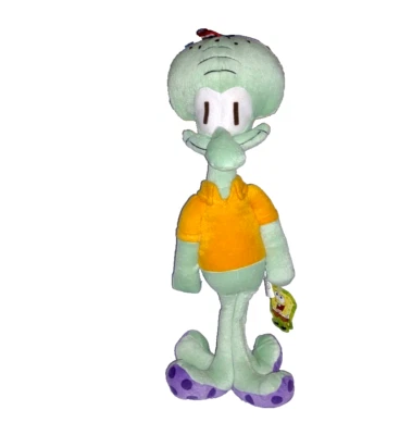 Pantalones cuadrados Nanco Bob Esponja Calamardo Verde Suave 19 pulgadas Peluche 2002 Nuevo con etiquetas Foto 1 de 4