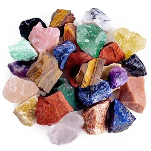 1 LB Bulk Rough Madagascar Stones Mix Natural Raw Crystal Stones for Tumbling... - Picture 1 of 7