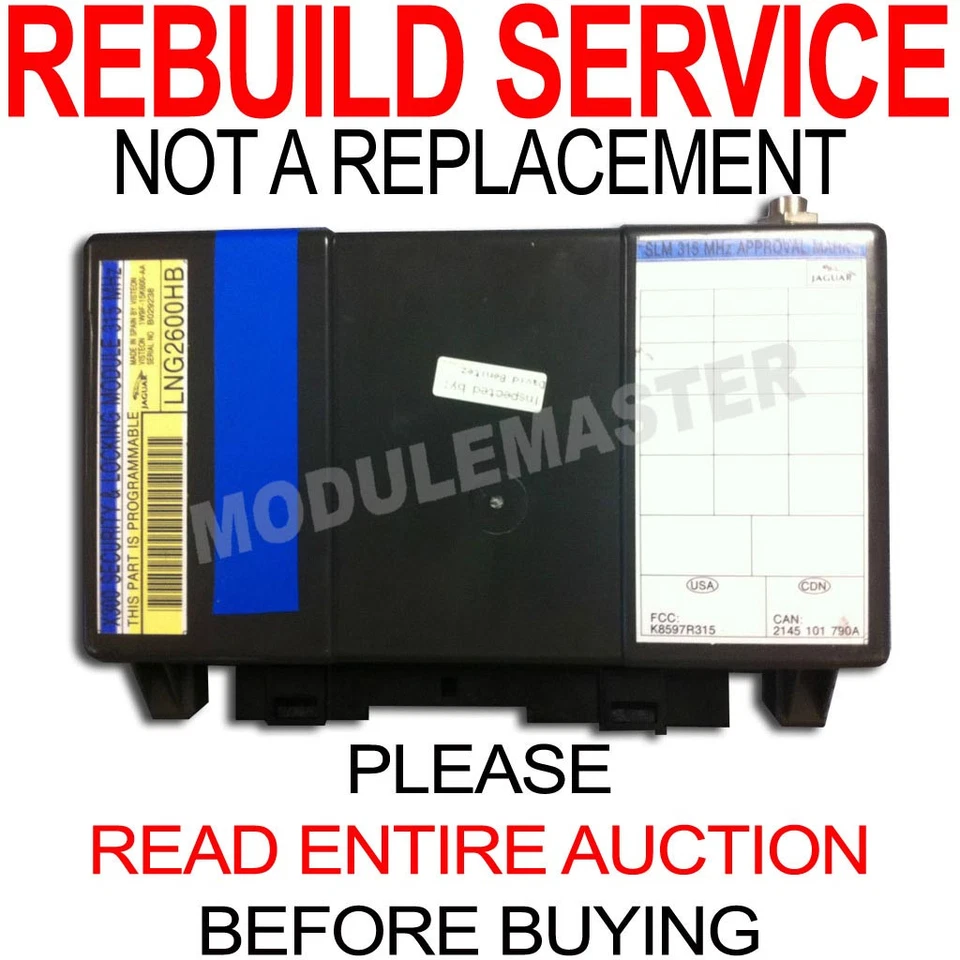 Rebuild Repair of 98 99 00 01 02 03 Jaguar XJR XJ8 XK8 Security Module LNG2600HB - Image 1 of 1