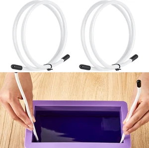 2 Pcs Soap Swirl Tools Bendable Soap Making Tool Supplies Cold Process Hanger Sw - Picture 1 of 12