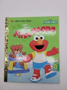 First Steps A Little Golden Book 1998 First Edition Vintage Sesame Street Elmo - Picture 1 of 2