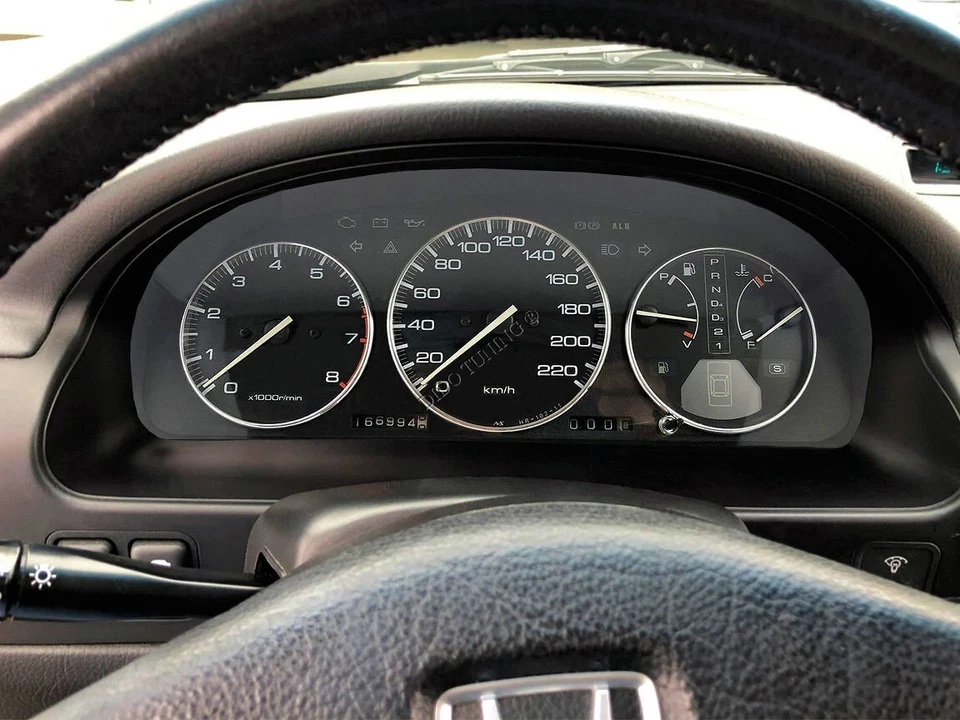 Instrumento de tablero para Honda Accord mk4 1990-1993 anillos cromados aluminio pulido  Foto 1 de 4