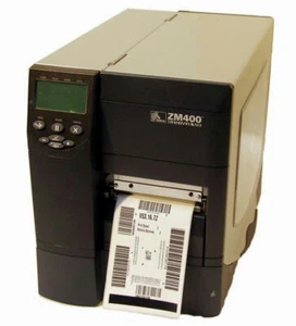 Zebra ZM400 ZM400-2001-0100T Thermal Direct Label Barcode Tag Printer Network - Imagen 1 de 3