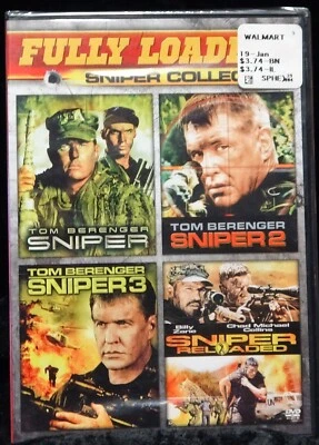 🎯 Sniper 4-Movie Collection DVD – NEW SEALED – Tom Berenger Military Action - Image 1 of 3