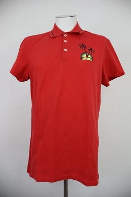 Just Cavalli Polo T-Shirt Homme Taille 2XL / 54 Fabriqué En Italie Coton - Photo 1/4