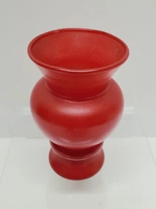 Vintage kleine rote Vase mit mattem Finish - 4 Zoll Groß - Markenlos - Bild 1 von 3