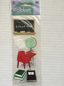 Libro de recortes Jolee's Boutique CLASSROOM pegatinas días escolares libros globo pizarra - Imagen 1 de 1