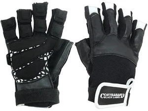 Contraband Black Label 5830 Premium Leather Lifting Gloves (Pair) for Men - Picture 1 of 4