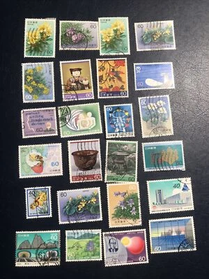Japan 1985 Stamps, 24 Pcs  Pcs, cancelled, VF/EF Condition, - Image 1 of 4