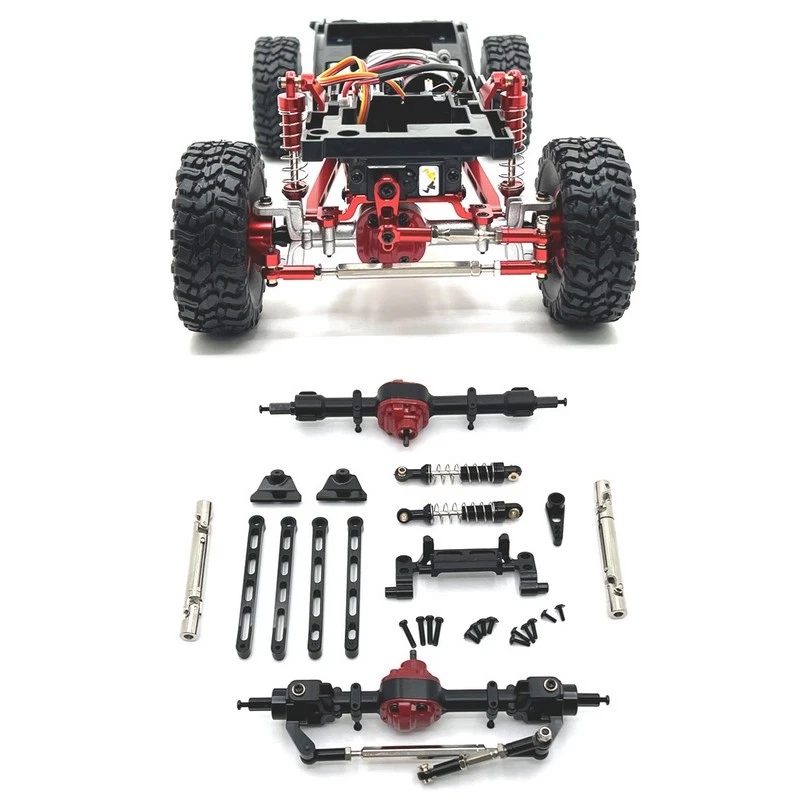 For 1:12 MN82 LC79 MN78 RC Aluminum Alloy Front  Rear Assembly Upgrade Parts Kit - Image 1 of 4