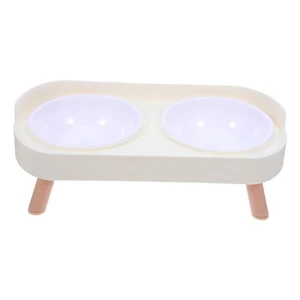  Raised Cat Food Bowl Drinking and Eating Feeding Dishes for Cats - Picture 1 of 17