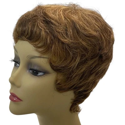 Short Layered Pixie Wig Vivica A Fox Human P4/27/30 for Women NWT - A861W-2z - Image 1 of 4
