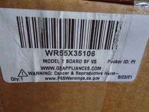 GE Refrigerator Electronic Control Board #WR55X35106 Genuine OEM NEW - Picture 1 of 6