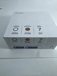 Oura Ring Gen 3 Horizon Rose Gold - US Size 7 - Picture 1 of 4