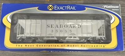 ExactRail Platinum HO EP-81009-4 Magor 4750 Covered Hopper Seaboard Air Line NIB - Image 1 of 3