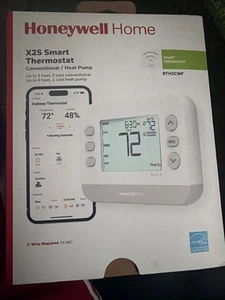 Honeywell X2S Smart Thermostat RTH2CWF Conventional/Heat Pump WiFi 7382 - Picture 1 of 1