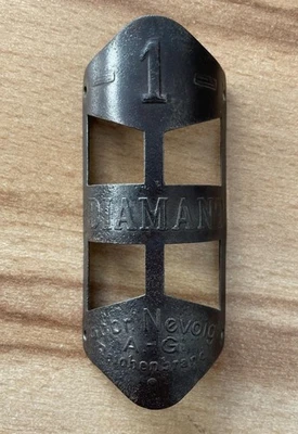 Diamant Modell 1, Steuerkopfschild aus 1910-1920 Jahre, Original, Herrenrad - Bild 1 von 4