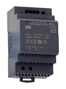 Convertidor DC/DC Montado En Riel DIN Aislado, 12V, 5A, 60W - DDR-60G-12 - Imagen 1 de 2
