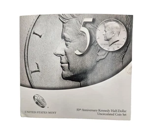 2014 50TH ANNIVERSARY KENNEDY HALF DOLLAR UNCIRCULATED COIN SET U.S. MINT - Picture 1 of 14