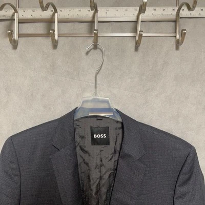 NWT Hugo Boss Blazer Men 42R Slim Houndstooth Italy Reda Super 110 Wool Lux $995 - Image 1 of 4