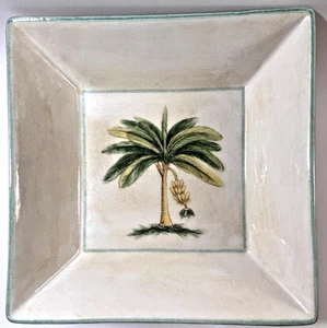 Williams Sonoma "Verano Tile" Botanical Ceramic 12.5" Serving Bowl platter Italy - Picture 1 of 8